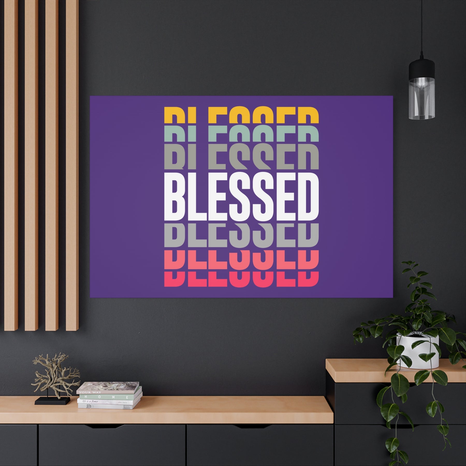 Blessed Matte Canvas, Stretched, 1.25"