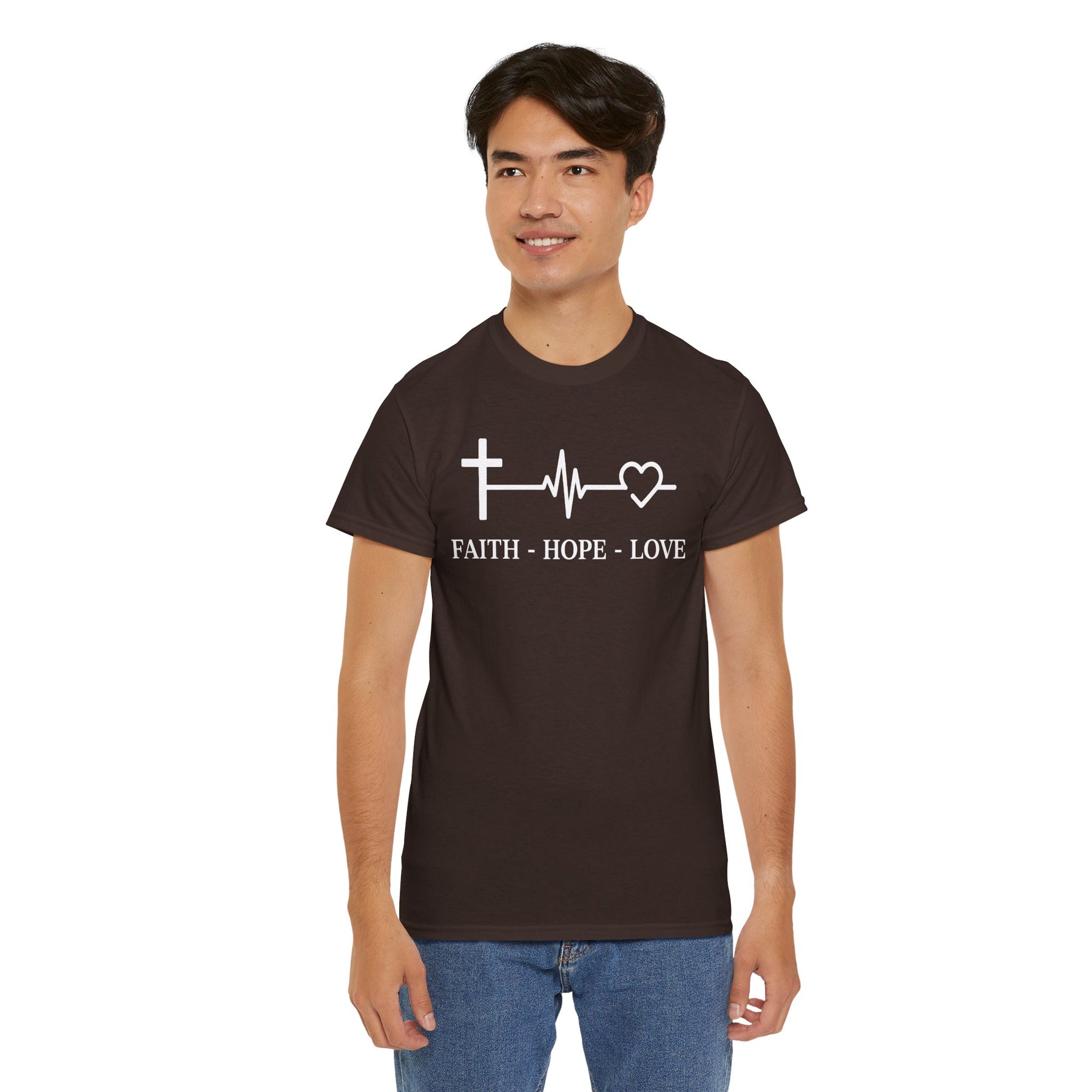 Faith Hope and Love Unisex Heavy Cotton Tee