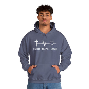 Faith Hope and Love Unisex Heavy Blend™ Hooded Sweatshirt