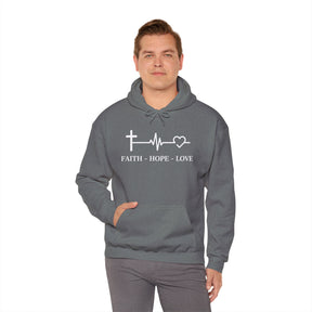 Faith Hope and Love Unisex Heavy Blend™ Hooded Sweatshirt