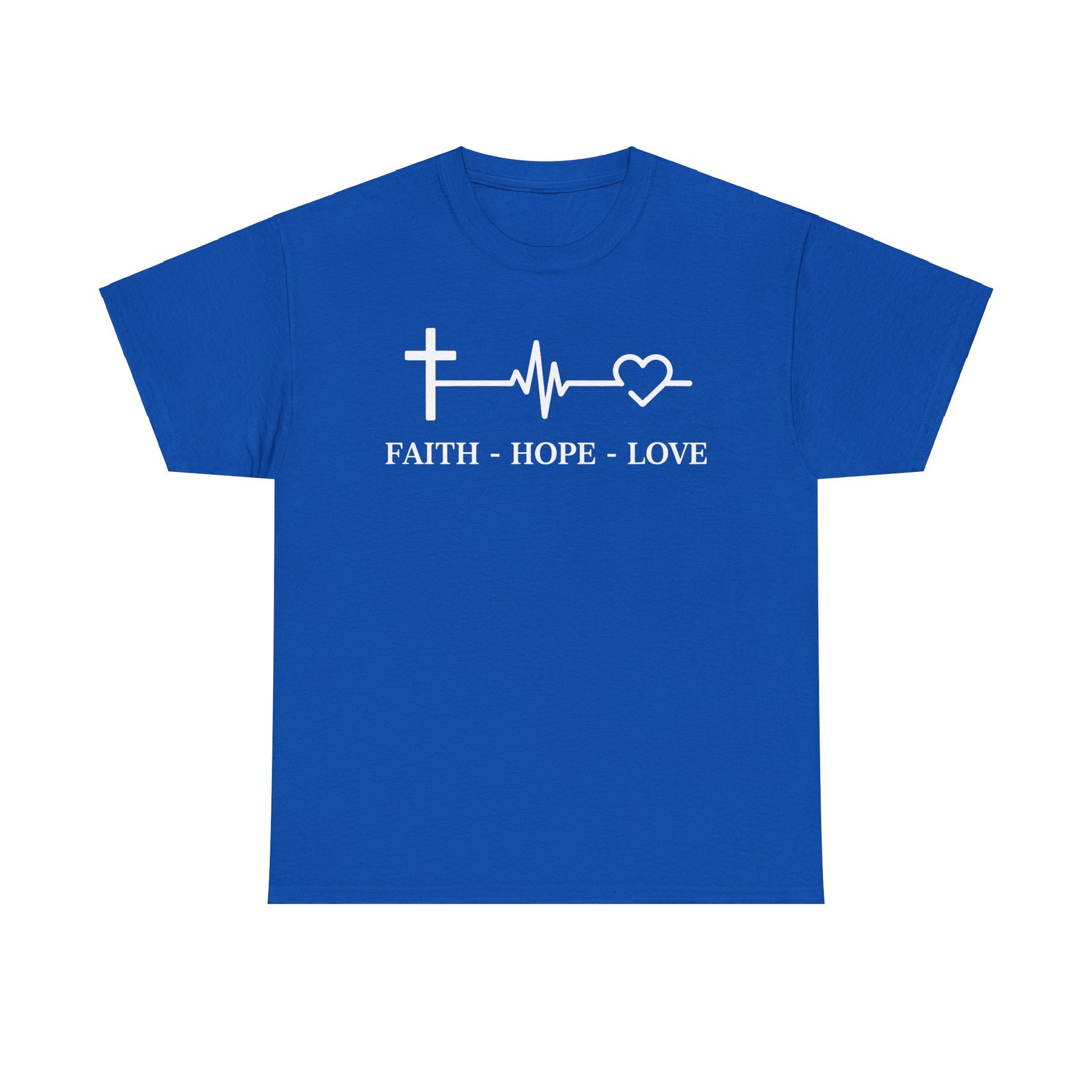 Faith Hope and Love Unisex Heavy Cotton Tee