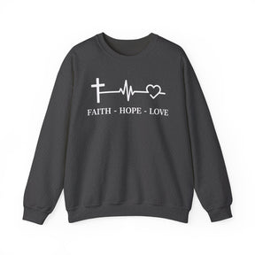 Faith Hope and Love Unisex Heavy Blend™ Crewneck Sweatshirt