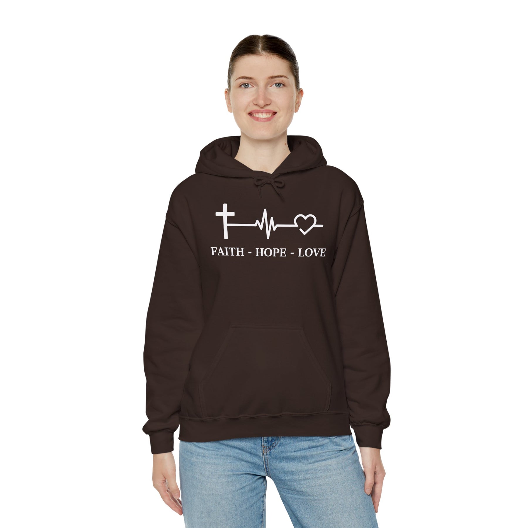 Faith Hope and Love Unisex Heavy Blend™ Hooded Sweatshirt