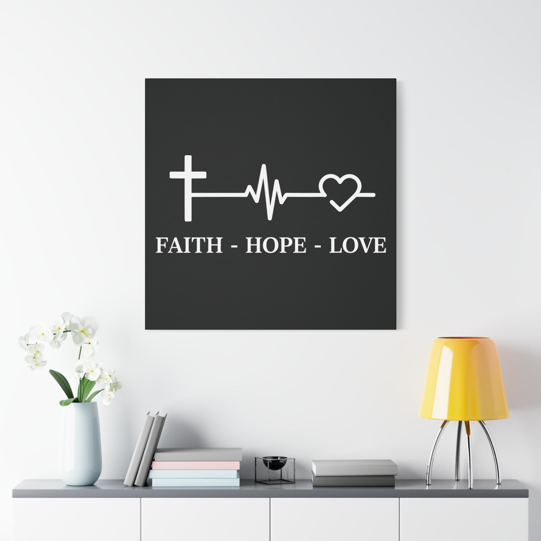 Faith Hope Love Matte Canvas, Stretched, 1.25"