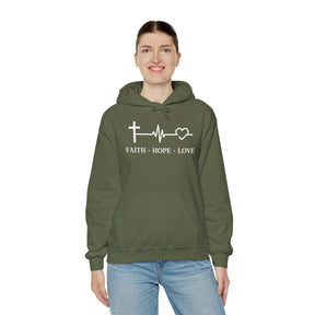 Faith Hope and Love Unisex Heavy Blend™ Hooded Sweatshirt