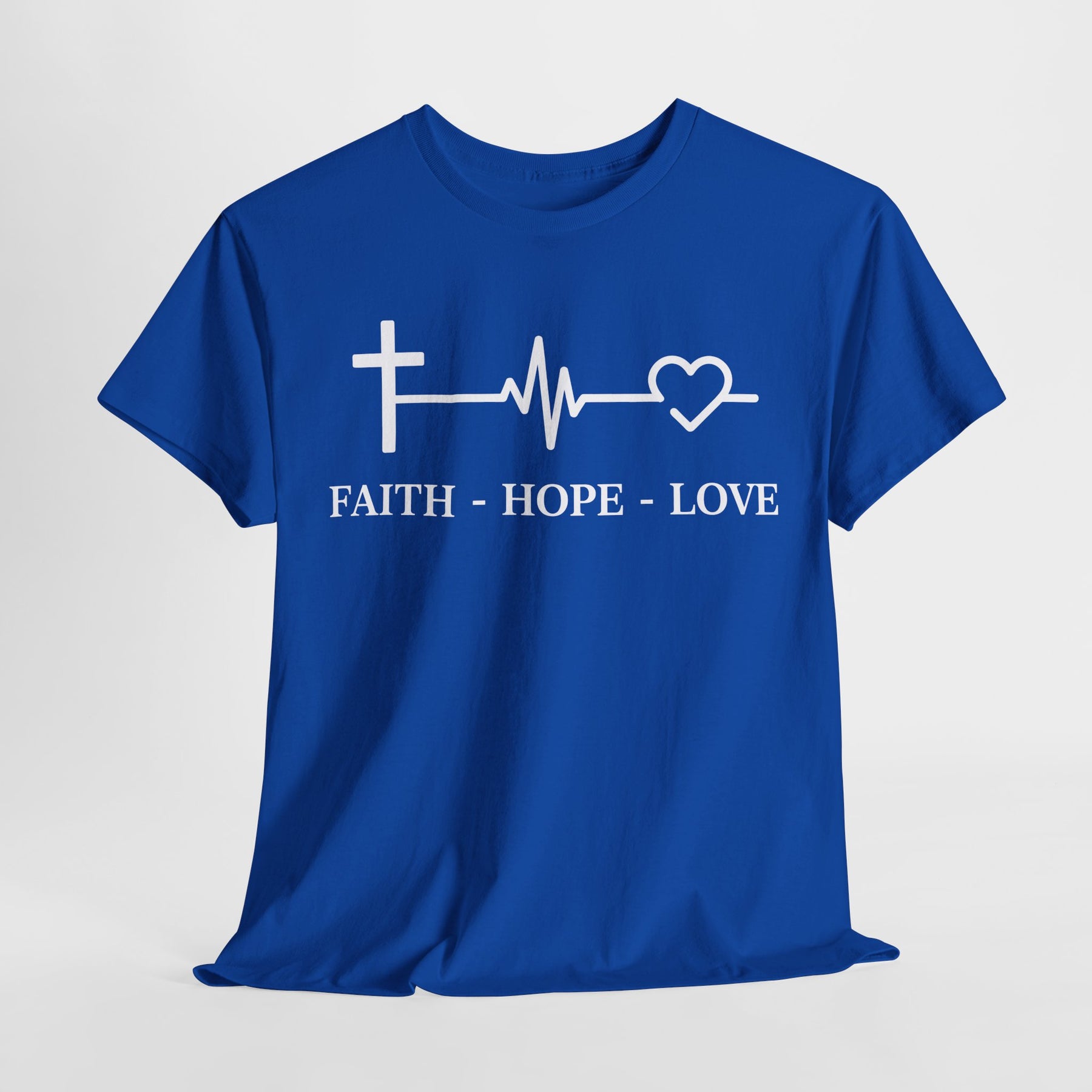 Faith Hope and Love Unisex Heavy Cotton Tee