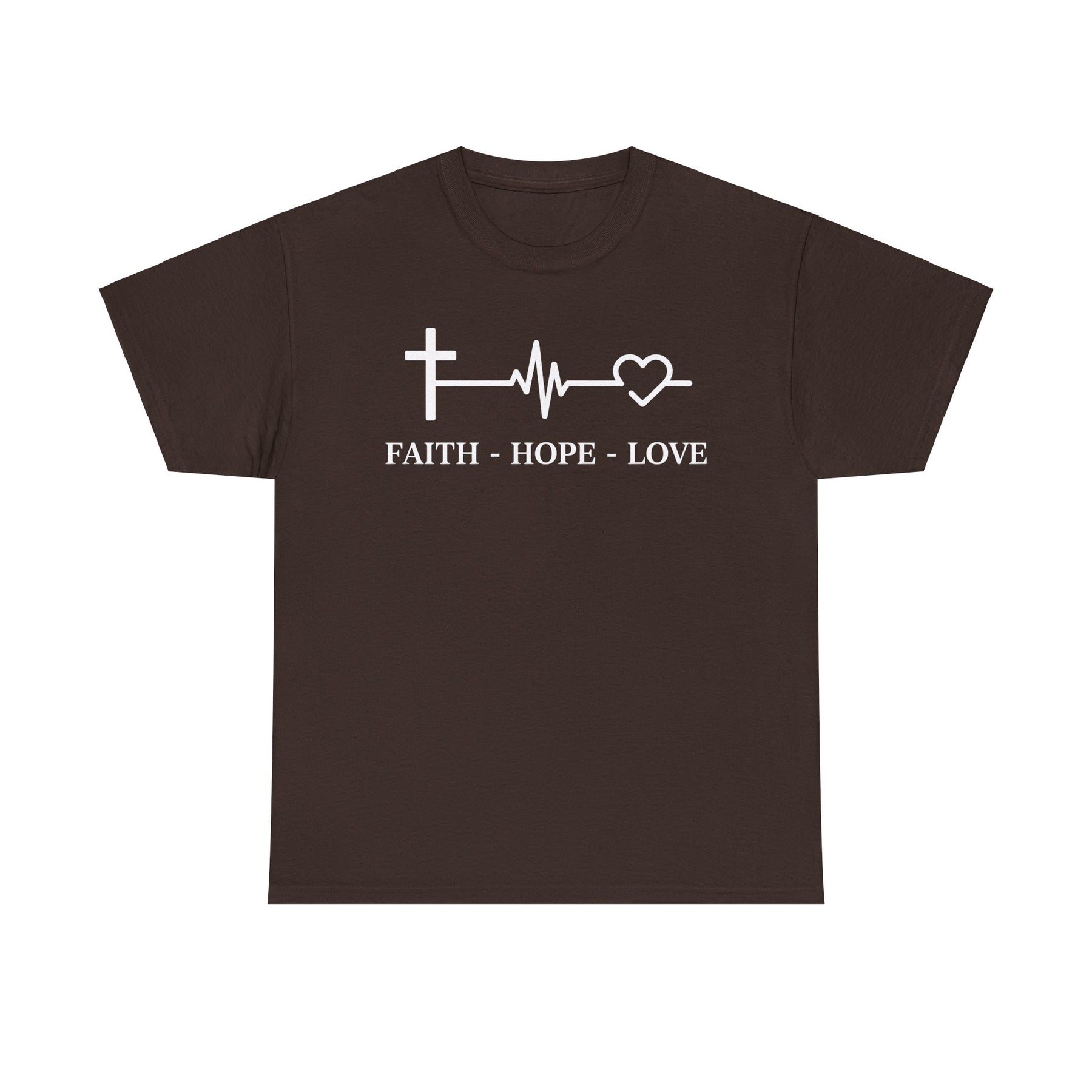 Faith Hope and Love Unisex Heavy Cotton Tee