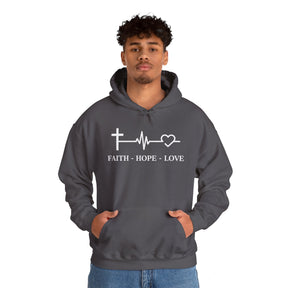 Faith Hope and Love Unisex Heavy Blend™ Hooded Sweatshirt