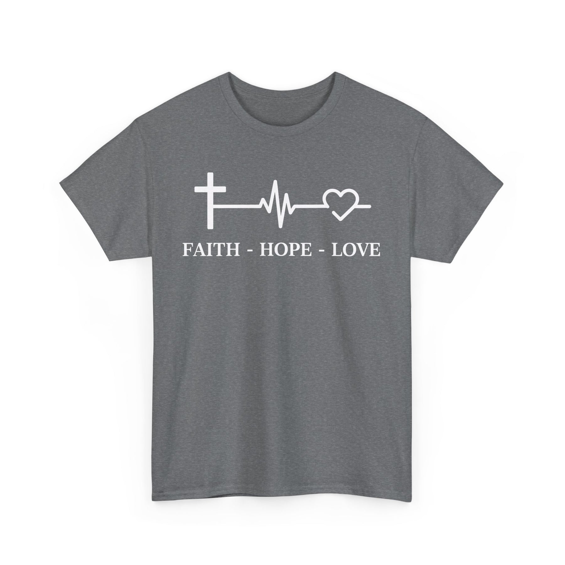 Faith Hope and Love Unisex Heavy Cotton Tee