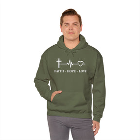 Faith Hope and Love Unisex Heavy Blend™ Hooded Sweatshirt