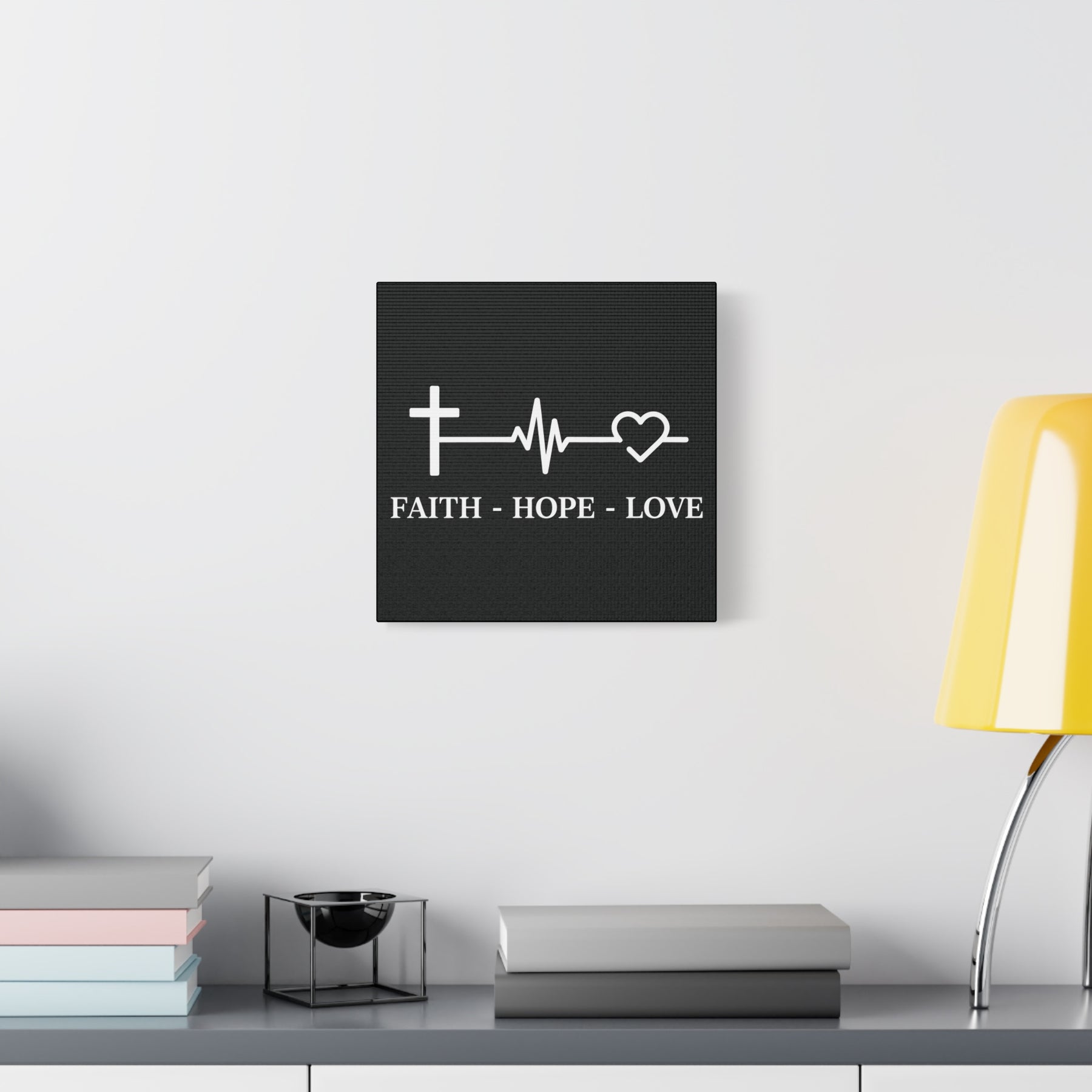 Faith Hope Love Matte Canvas, Stretched, 1.25"