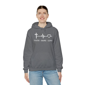 Faith Hope and Love Unisex Heavy Blend™ Hooded Sweatshirt