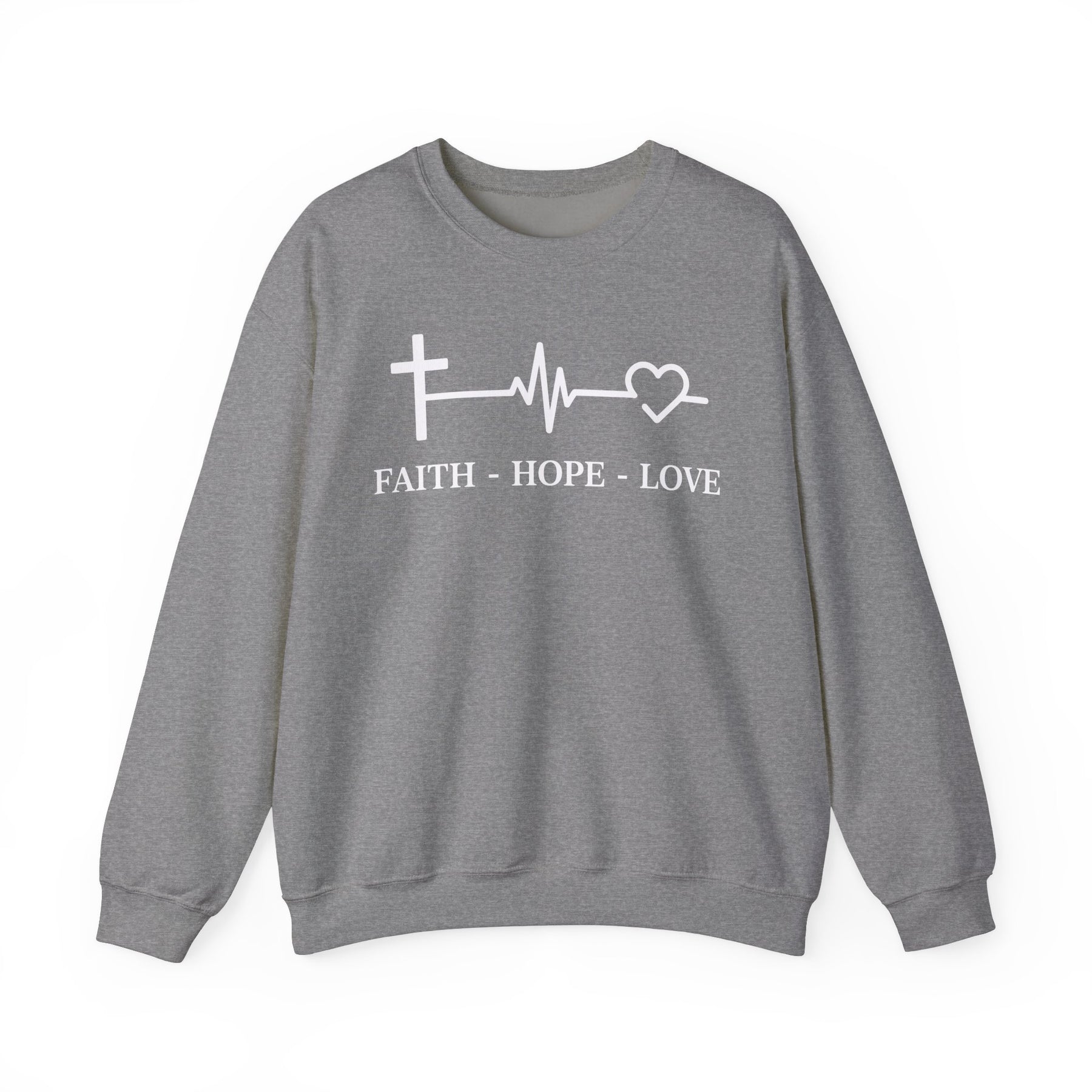 Faith Hope and Love Unisex Heavy Blend™ Crewneck Sweatshirt