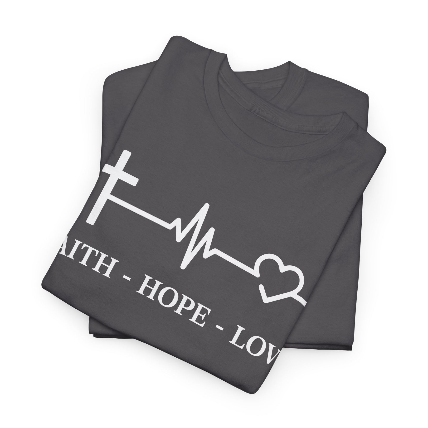 Faith Hope and Love Unisex Heavy Cotton Tee