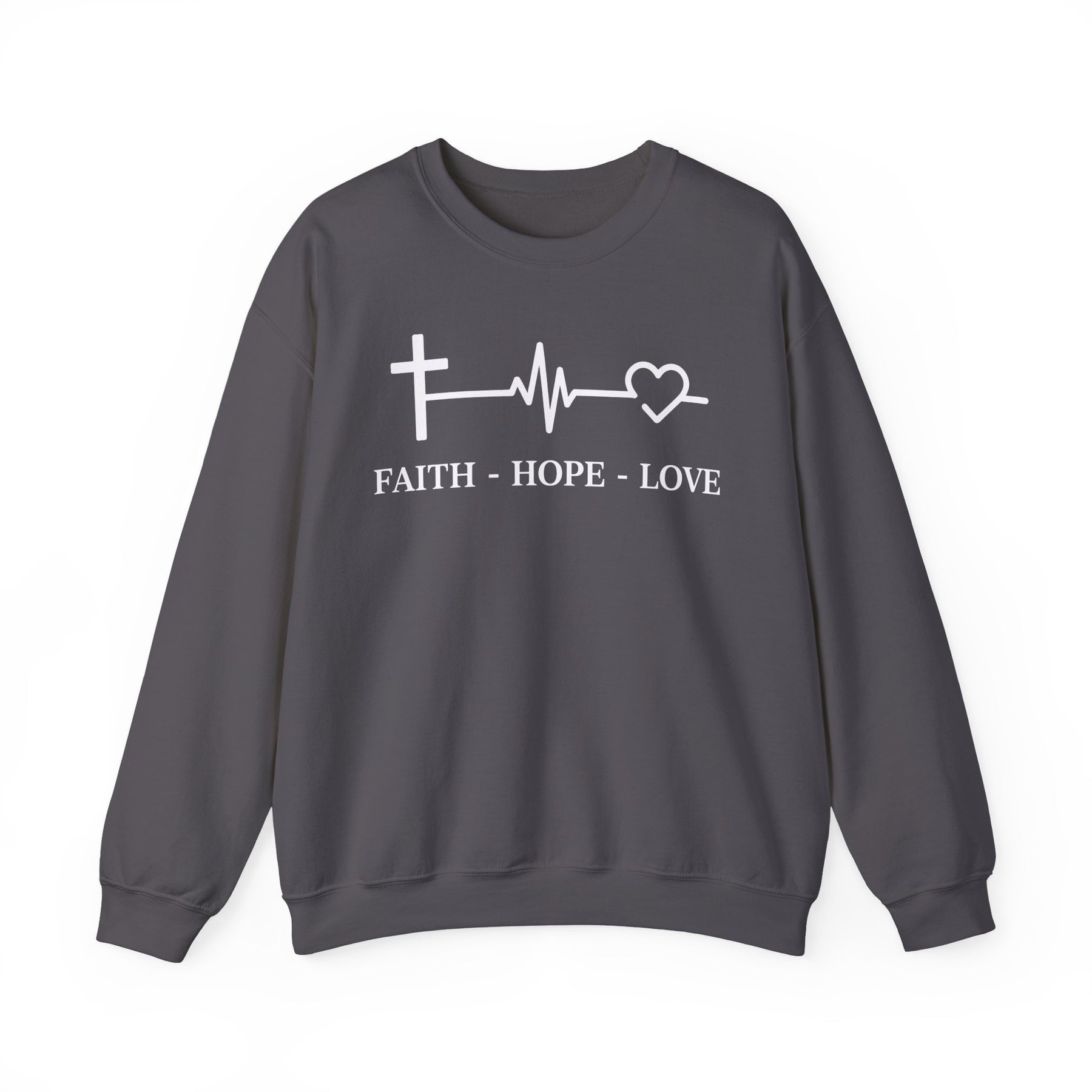 Faith Hope and Love Unisex Heavy Blend™ Crewneck Sweatshirt