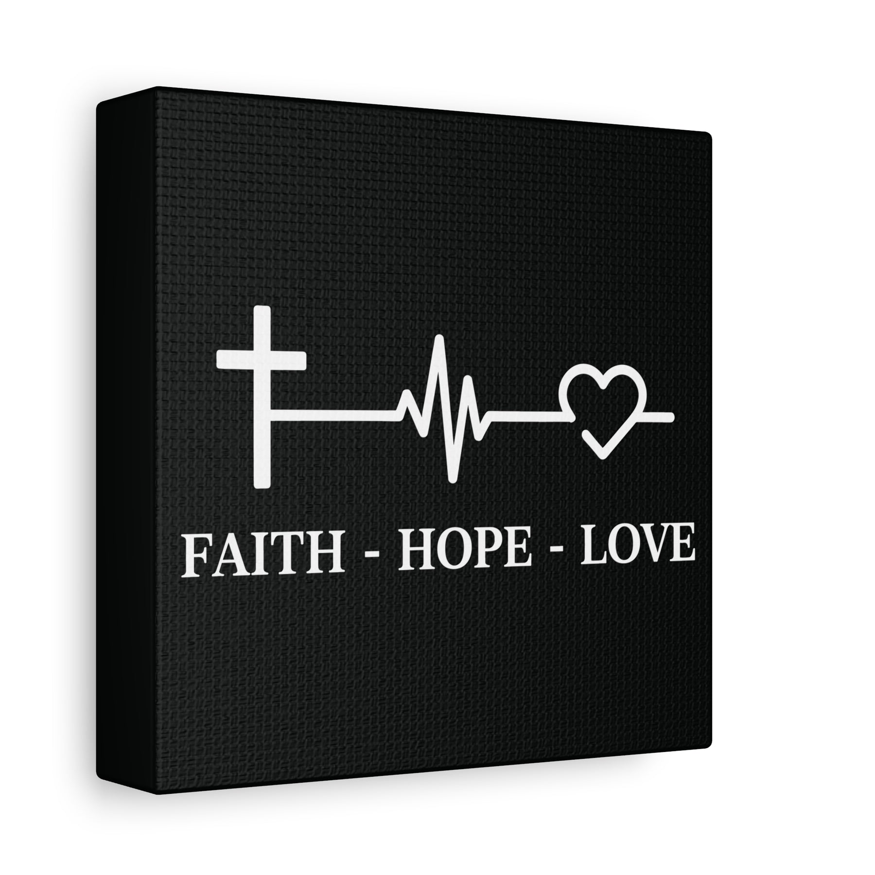 Faith Hope Love Matte Canvas, Stretched, 1.25"