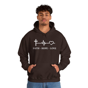 Faith Hope and Love Unisex Heavy Blend™ Hooded Sweatshirt