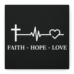 Faith Hope Love Matte Canvas, Stretched, 1.25"