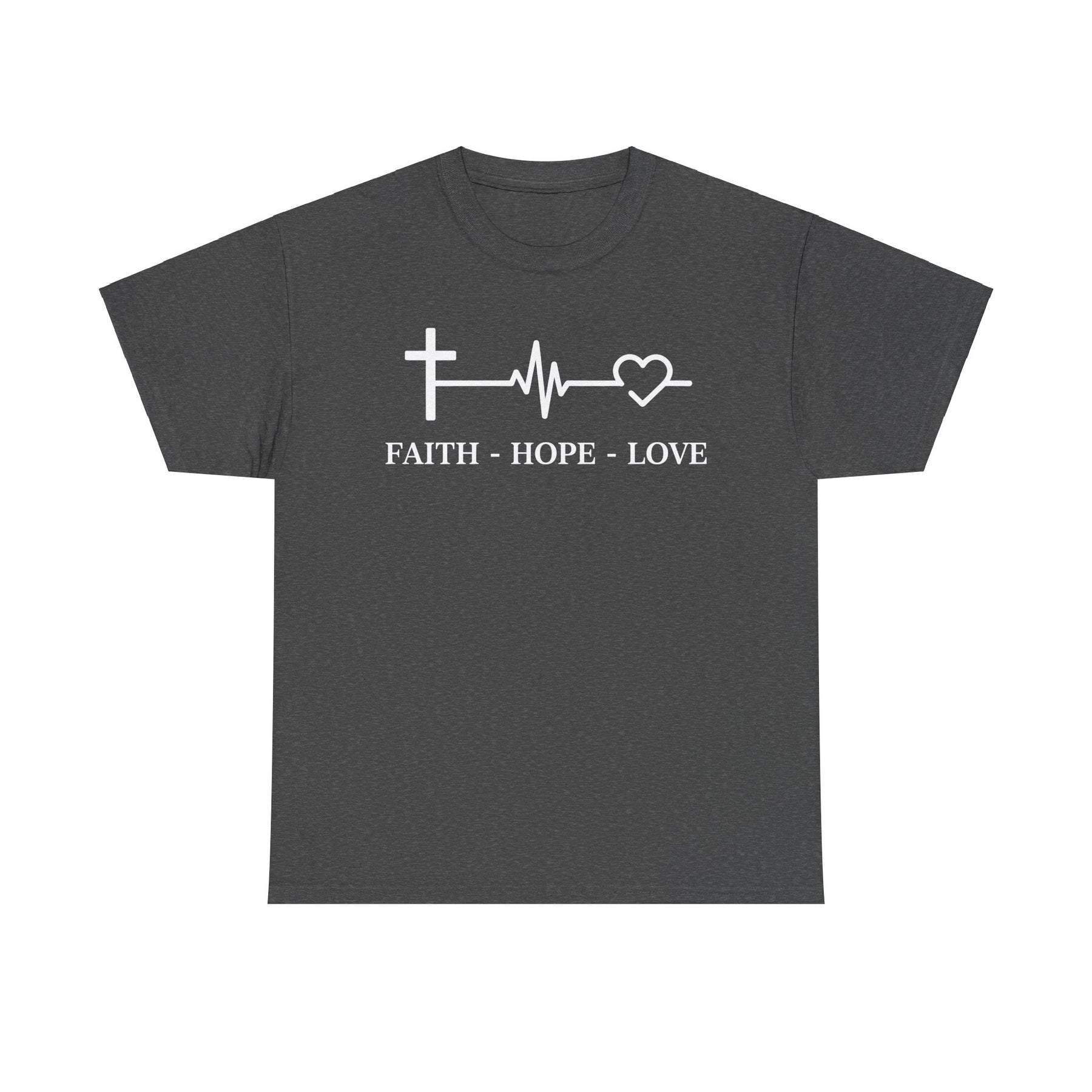 Faith Hope and Love Unisex Heavy Cotton Tee