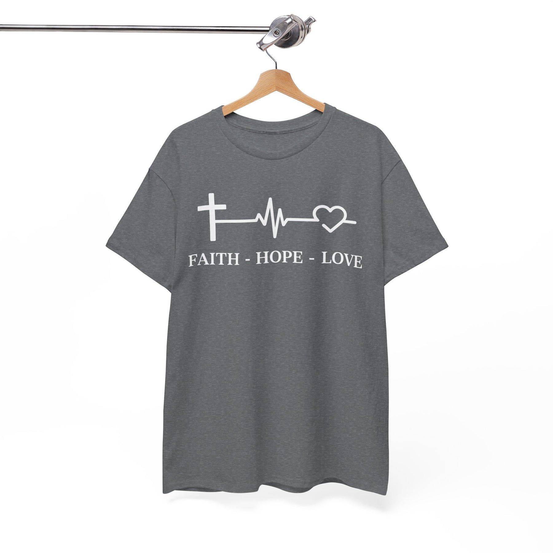 Faith Hope and Love Unisex Heavy Cotton Tee