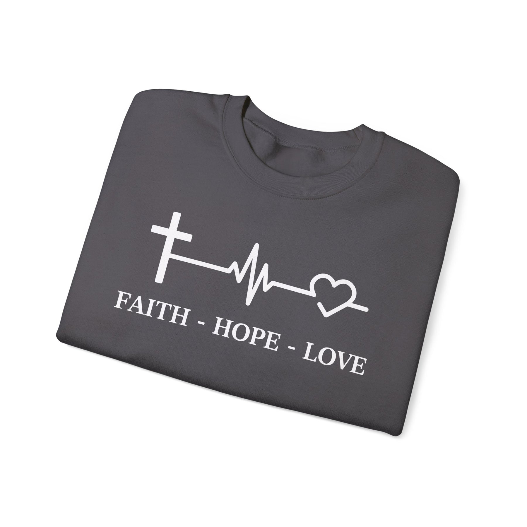 Faith Hope and Love Unisex Heavy Blend™ Crewneck Sweatshirt