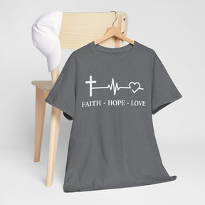 Faith Hope and Love Unisex Heavy Cotton Tee